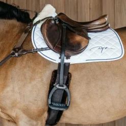 Tapis De Selle Poneys|Tapis Cso/ Mixtes*Dyon - Tapis Skin Friendly Jumping Blanc