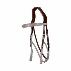 Accessoires De Bridons Poneys|Têtières*Dyon - Têtière hackamore New English Collection brun Marron