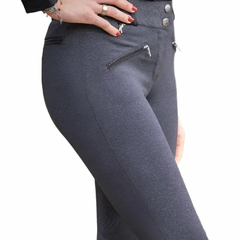Hot - Pantalon d'équitation enfant Romy chiné Enfant Pantalons D'Équitation
