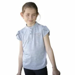 Polos Et Chemises*Eden by Pénélope - Polo manches courtes enfant Julieta Gris