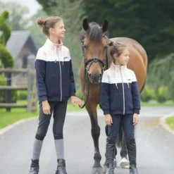 Pulls Et Gilets*Eden by Pénélope - Sweat zippé enfant Native marine/ rose