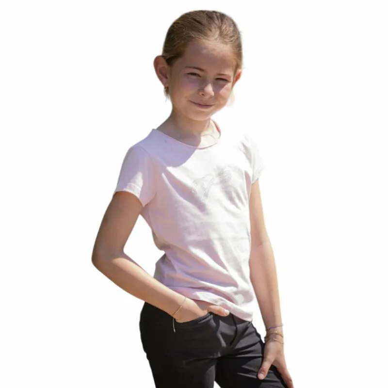 T-Shirts Et Baselayers*Eden by Pénélope - T-shirt manches courtes enfant Iconic Strass Rose