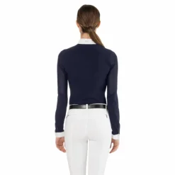 Polos Et Chemises*Ego7 - Polo de concours manches longues femme Nina Marine