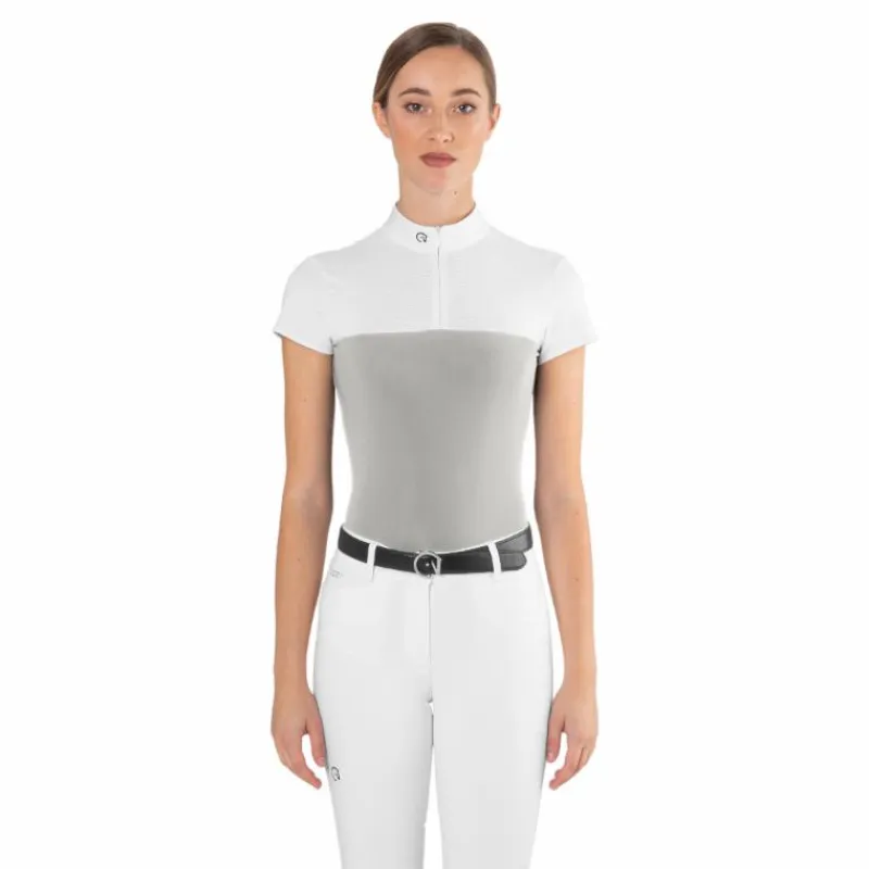 Hot - Polo de concours manches courtes femme Mesh ice gray Polos Et Chemises