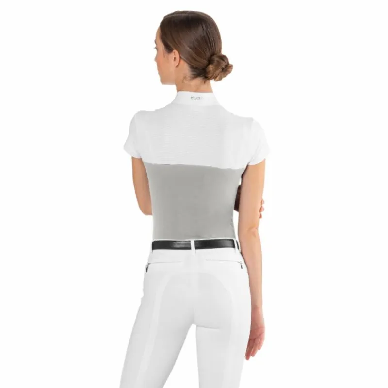 Hot - Polo de concours manches courtes femme Mesh ice gray Polos Et Chemises
