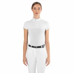 Polos Et Chemises*Ego7 - Polo de concours manches courtes femme Mesh Blanc