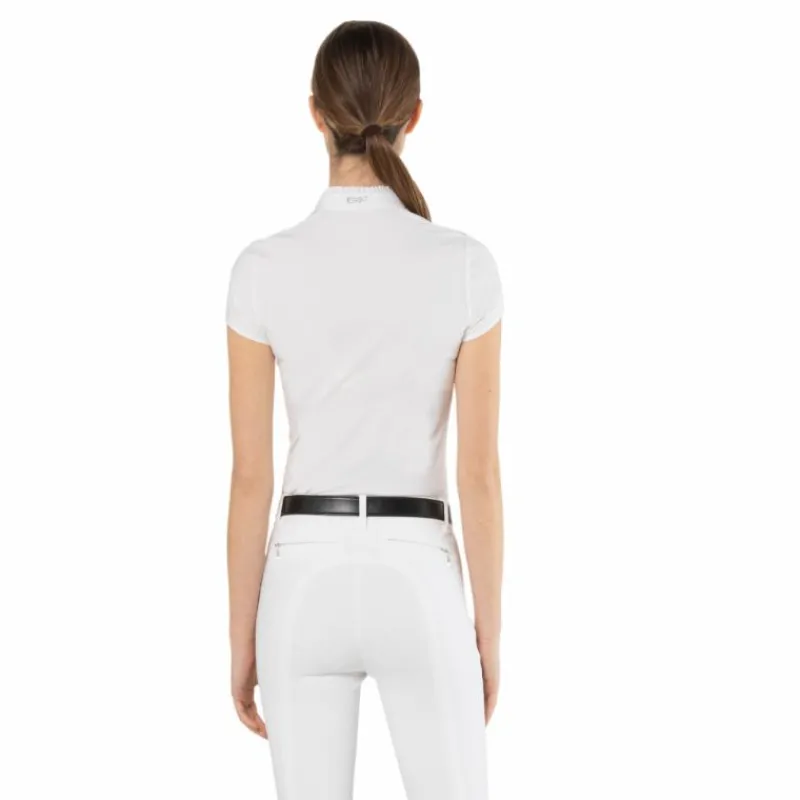 Polos Et Chemises*Ego7 - Polo de concours manches courtes femme Nina Blanc