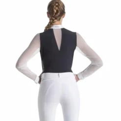 Best - Polo de concours manches longues femme Rita et blanc Polos Et Chemises