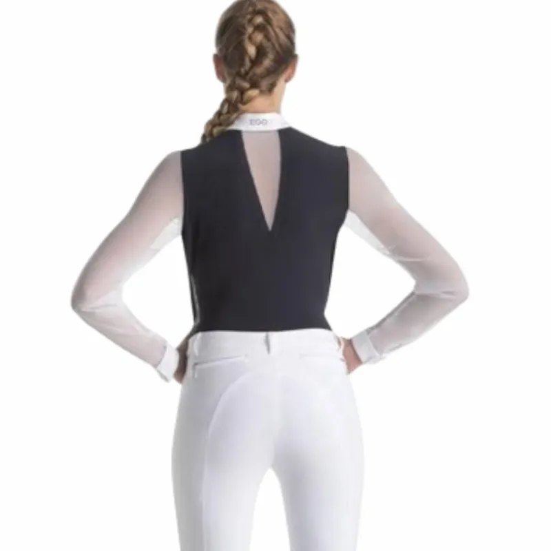 Best - Polo de concours manches longues femme Rita et blanc Polos Et Chemises