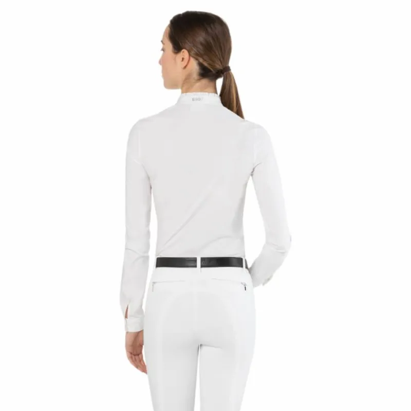 Polos Et Chemises*Ego7 - Polo de concours manches longues femme Nina Blanc