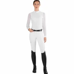 Polos Et Chemises*Ego7 - Polo de concours manches longues femme Rita Blanc
