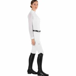 Polos Et Chemises*Ego7 - Polo de concours manches longues femme Rita Blanc