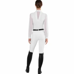 Polos Et Chemises*Ego7 - Polo de concours manches longues femme Rita Blanc