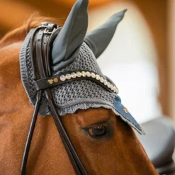 - Bonnet pour chevaux Metallic Blue Bonnets Pour Chevaux