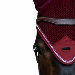 Bonnets Pour Chevaux*Equestrian Stockholm - Bonnet pour chevaux Modern Crystal Bordeaux