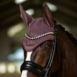 Bonnets Pour Chevaux*Equestrian Stockholm - Bonnet pour chevaux Moonless Night marron/ Violet