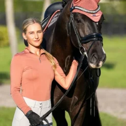 Bonnets Pour Chevaux*Equestrian Stockholm - Bonnet pour chevaux Modern Coral Orange