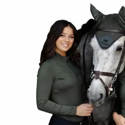 Bonnets Poneys|Bonnets Pour Chevaux*Equestrian Stockholm - Bonnet pour chevaux Modern Avenue Green armé Vert