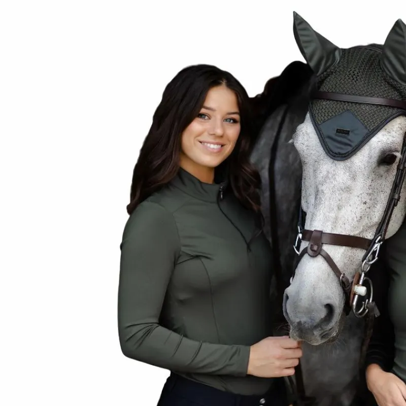 Bonnets Poneys|Bonnets Pour Chevaux*Equestrian Stockholm - Bonnet pour chevaux Modern Avenue Green armé Vert