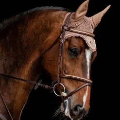 Online - Bonnet pour cheval Champagne Dressage|Bonnets Poneys