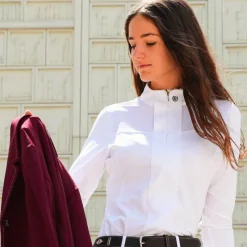 Polos Et Chemises*Equestrian Stockholm - Chemise manches longues blanc light breeze
