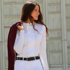 Polos Et Chemises*Equestrian Stockholm - Chemise manches longues blanc light breeze