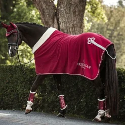 Best - Guêtres de dressage Bordeaux x2 Guêtres Fermées