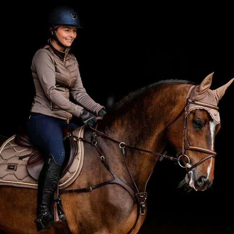 Tapis Cso/ Mixtes|Tapis De Selle*Equestrian Stockholm - Tapis de selle champagne Marron