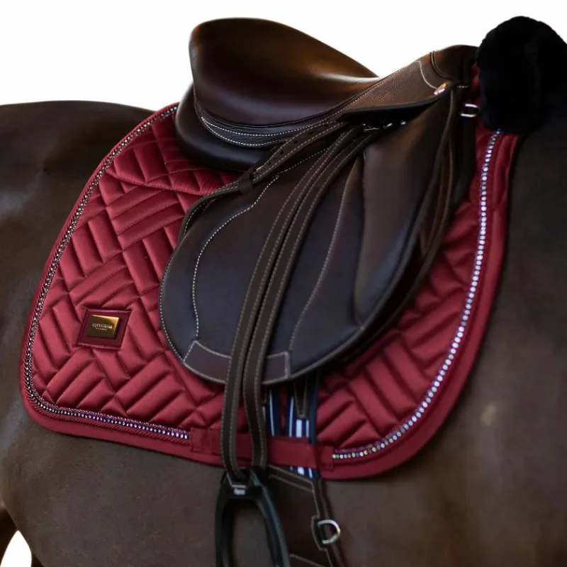 Tapis Cso/ Mixtes|Tapis De Selle*Equestrian Stockholm - Tapis de selle Crystal Bordeaux