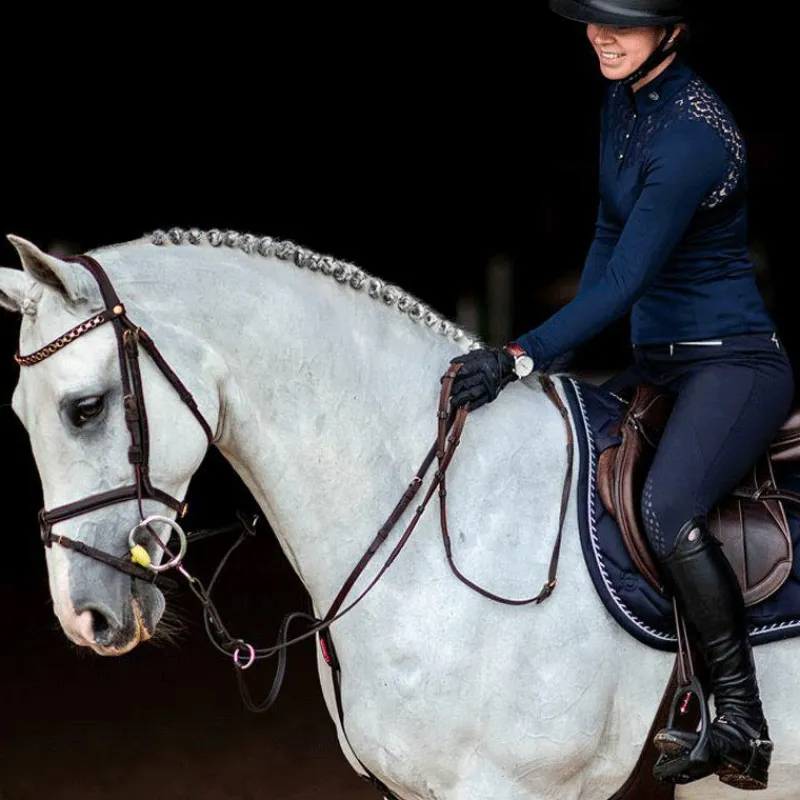 Tapis De Selle Poneys|Tapis Cso/ Mixtes*Equestrian Stockholm - Tapis de selle Midnight Blue Marine