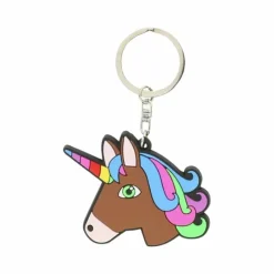 Porte-Clés*Equi-kids - Porte-clés tête de licorne brun