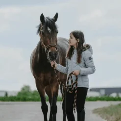 Blousons Et Manteaux*Equithème - Blouson matelassé fille Lara chiné Gris
