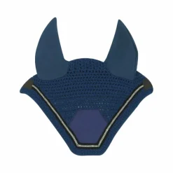 Bonnets Pour Chevaux*Equithème - Bonnet chasse mouche Domino roi Bleu