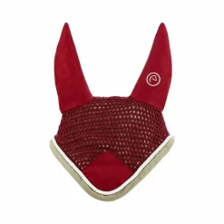 Sale - Bonnet chasse-mouches Polyfun bordeaux/ taupe Bonnets Poneys|Bonnets Pour Chevaux