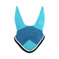 Sale - Bonnet chasse-mouches Polyfun bleu vif/marine Bonnets Poneys|Bonnets Pour Chevaux