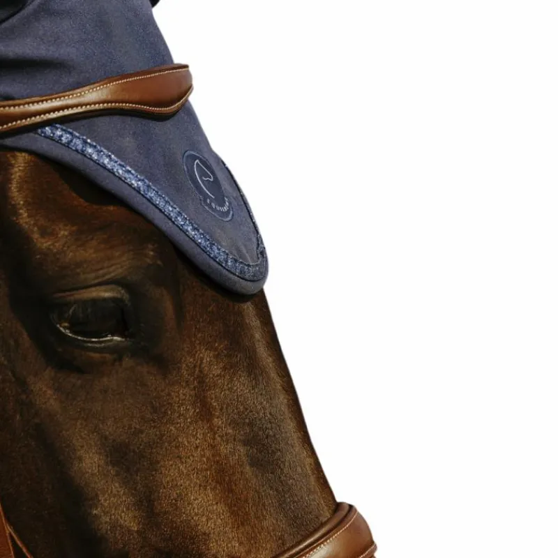 Bonnets Pour Chevaux*Equithème - Bonnet pour chevaux Origine Je t'aime marine Bleu