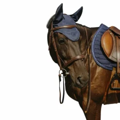 Bonnets Pour Chevaux*Equithème - Bonnet pour chevaux Origine Je t'aime marine Bleu
