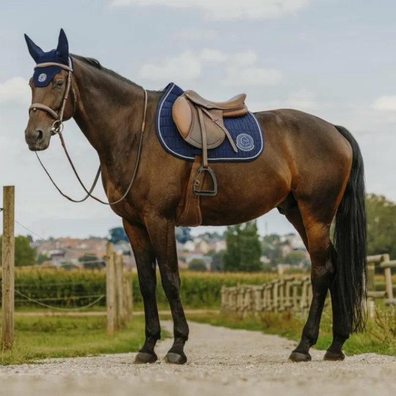 Discount - Bonnet pour chevaux Compet Je t'aime marine Bonnets Pour Chevaux
