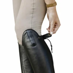 - Bottes d'équitation en cuir à lacets Bottes D'Équitation