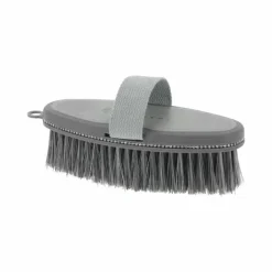 Brosses Douces*Equithème - Brosse douce Je t'aime strass Gris