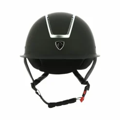 Casques D'Équitation À Visière Polo|Casques D'Équitation*Equithème - Casque d'équitation visière large Glint mat / argenté Noir