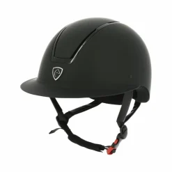 Casques D'Équitation À Visière Polo|Casques D'Équitation*Equithème - Casque d'équitation visière large Glint mat Noir