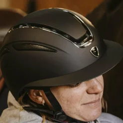 Hot - Casque d'équitation Agris argenté Casques D'Équitation À Visière Standard|Casques D'Équitation