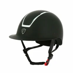 Casques D'Équitation À Visière Polo|Casques D'Équitation*Equithème - Casque Glint Mat / argent Noir