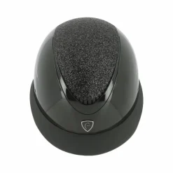 Casques D'Équitation À Visière Polo|Casques D'Équitation*Equithème - Casque Wings brillant lamé Noir