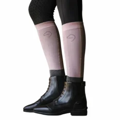 Chaussettes D'Équitation*Equithème - Chaussettes d'équitation Compet Je t'aime vieux / gris anthracite Rose