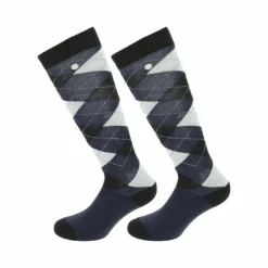 Chaussettes D'Équitation*Equithème - Chaussettes d'équitation Girly marine/ ciel (x1)