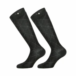 Chaussettes D'Équitation*Equithème - Chaussettes d'équitation Roman Noir