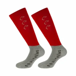Sale - Chaussettes d'équitation Compet /gris (x2) Chaussettes D'Équitation