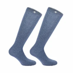 Chaussettes D'Équitation*Equithème - Chaussettes d'équitation Kamilia Je t'aime Violet